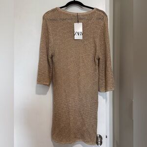 Zara Beige Knit Sweater